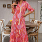 Elegancka sukienka Bohemian z koronkami