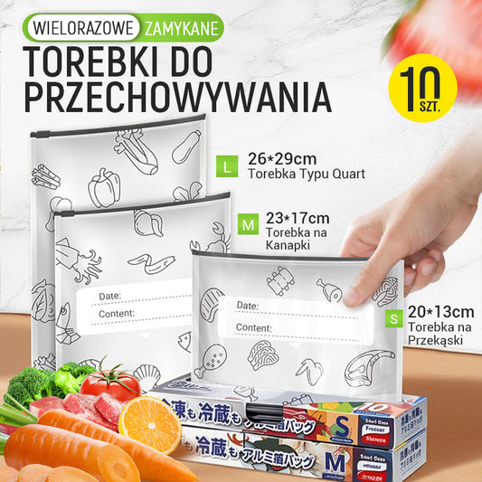 ✨Wielokrotnego użytku woreczki do przechowywania z aluminiową folią