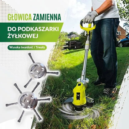 ⚙️ Głowica zamienna do podkaszarki / żyłkarki – stalowa głowica do cięcia trawy