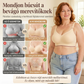 💕M–5XL🦋Biustonosz bez fiszbin, z haftem w motyle