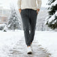 Ochronne przed zimnem i wiatrem legginsy termiczne chroniące kolana