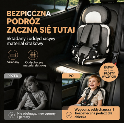 🚗👶 5-punktowy fotelik dziecięcy – konstrukcja dostosowana do budowy ciała dzieci, zapewniająca beztroską podróż