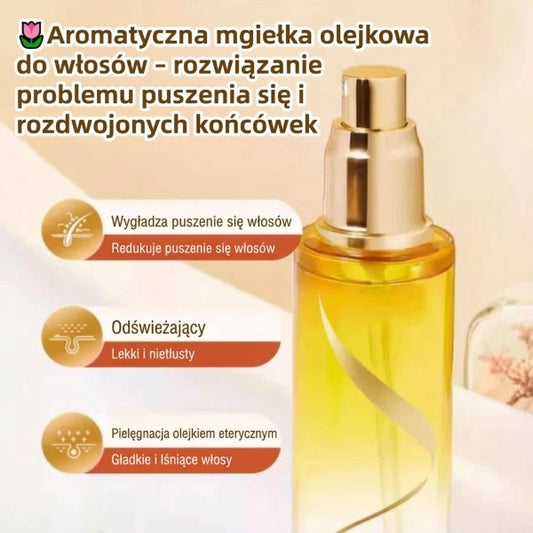 🌷Aromatyczna mgiełka olejkowa do włosów – rozwiązanie problemu puszenia się i rozdwojonych końcówek