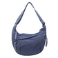 👜Nylonowa torba damska typu hobo w jednolitym kolorze