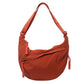 👜Nylonowa torba damska typu hobo w jednolitym kolorze