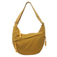 👜Nylonowa torba damska typu hobo w jednolitym kolorze