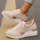 Sznurowane sneakersy damskie z siateczki