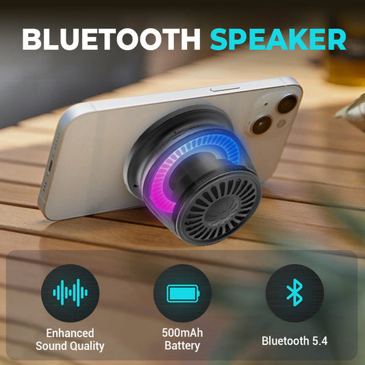 Magnetyczny mini głośnik Bluetooth z podświetleniem RGB