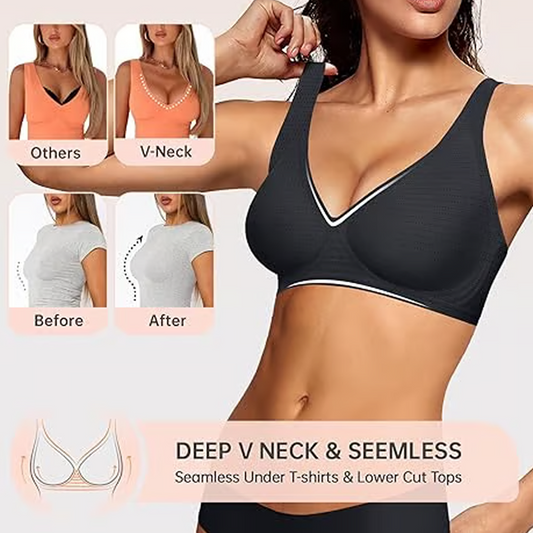 👙 Wygodny i oddychający biustonosz push-up – wygodny bez fiszbin