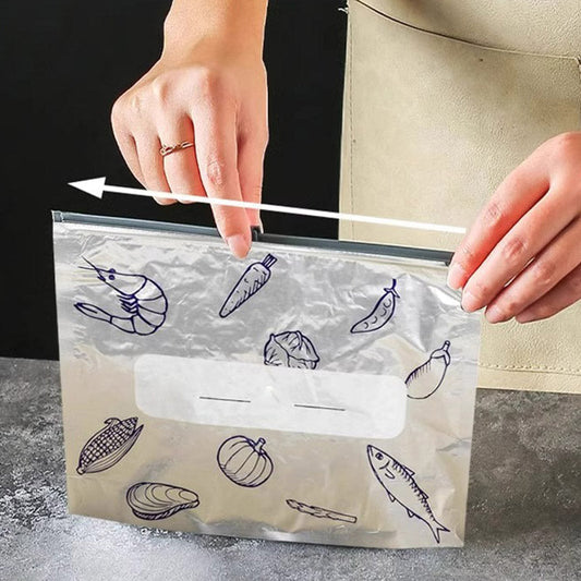 🥦Wielokrotnego użytku aluminiowe torby do przechowywania z możliwością zamknięcia