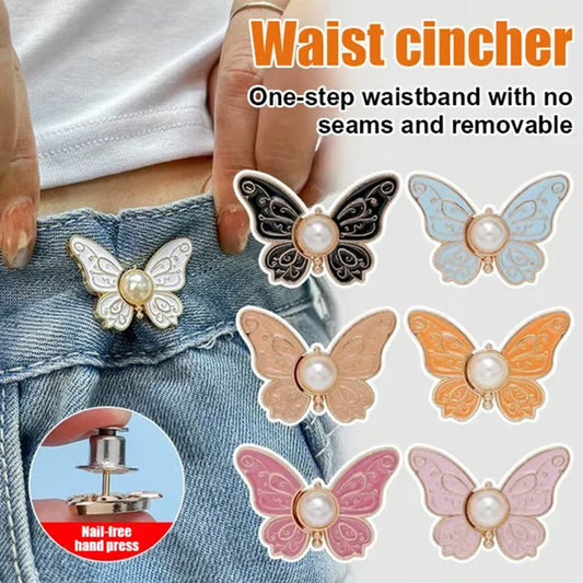 🦋Odpinana klamra regulacyjna w pasie z motylkiem
