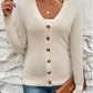 Damski sweter w jednolitym kolorze w stylu casualowym