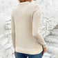Damski sweter w jednolitym kolorze w stylu casualowym