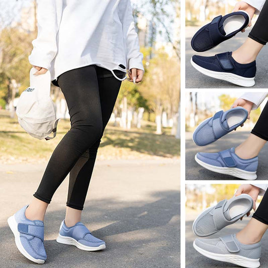 Damskie buty do chodzenia z rzepami – zaprojektowane z myślą o problemach ze stopami