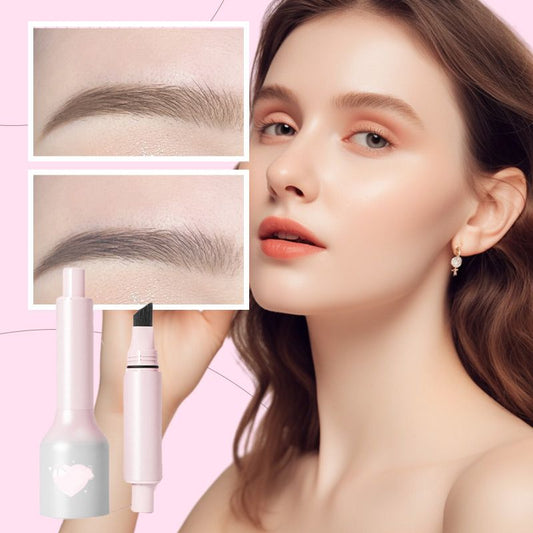 💗Naturalny krem do brwi z skośnym pędzelkiem