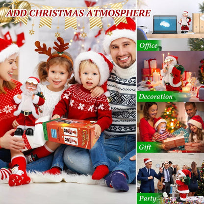 🎅 Elektryczny Święty Mikołaj tańczący do muzyki
