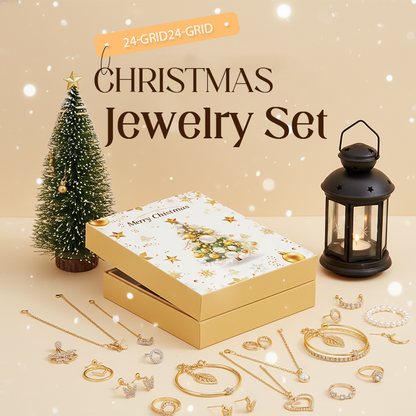 🎁Zestaw świątecznej biżuterii z 24 przegródkami