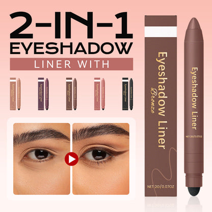 Podwójny cień do powiek i eyeliner w pisaku
