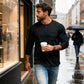 Męska koszula slim fit z długim rękawem i guzikami