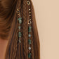 Spiralny warkocz i wisiorek z włosów w stylu dreadlock