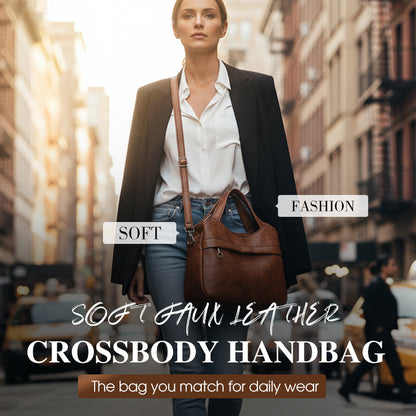 👜Damską torebkę crossbody z miękkiej syntetycznej skóry
