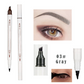 ✨Dwustronny pisak do makijażu 2 w 1 – kredka do brwi i eyeliner