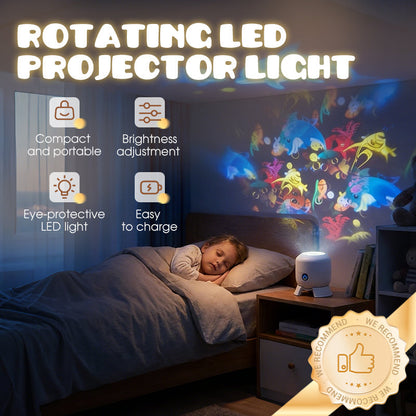 🌟 Dynamicznie Obracająca się Lampka Projekcyjna LED – Przenieś Magiczny Taniec Świateł do Swojego Domu