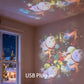 🌟 Dynamicznie Obracająca się Lampka Projekcyjna LED – Przenieś Magiczny Taniec Świateł do Swojego Domu