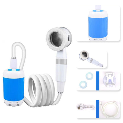 Przenośny prysznic kempingowy z pompą wodną