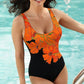 🏊‍♀️ (L-4XL) Damskie jednoczęściowe stroje kąpielowe z nadrukiem