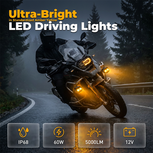 💡 Motocyklowa lampa LED dwukolorowa