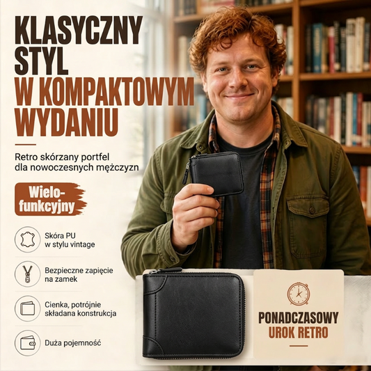 💳 Wielofunkcyjny portfel z warstwą ekranującą 🛡️ RFID – płatność przy odbiorze